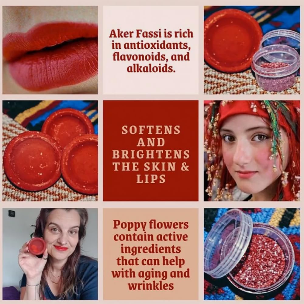 Aker Fassi Moroccan Clay Pot Lip Stain and Cheek Tint