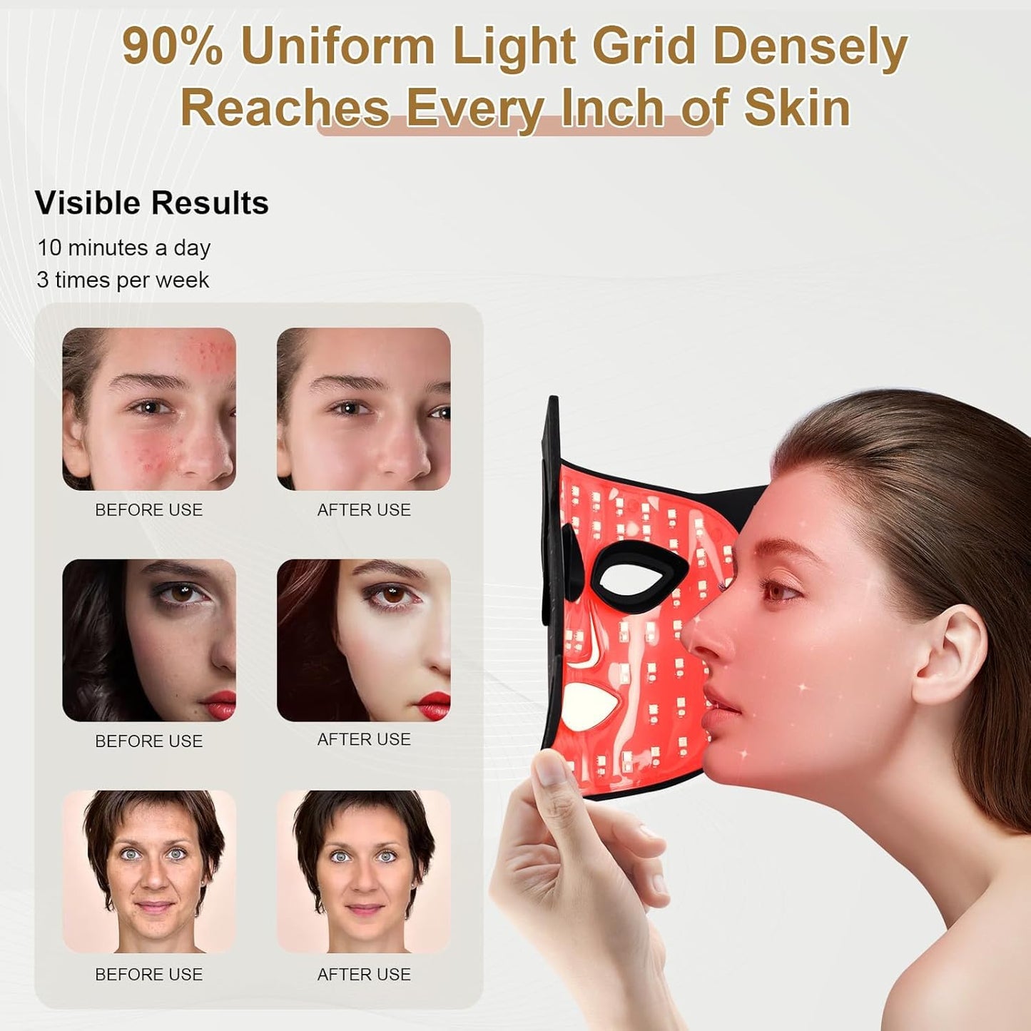 Silicone 7 Color LED Face Mask