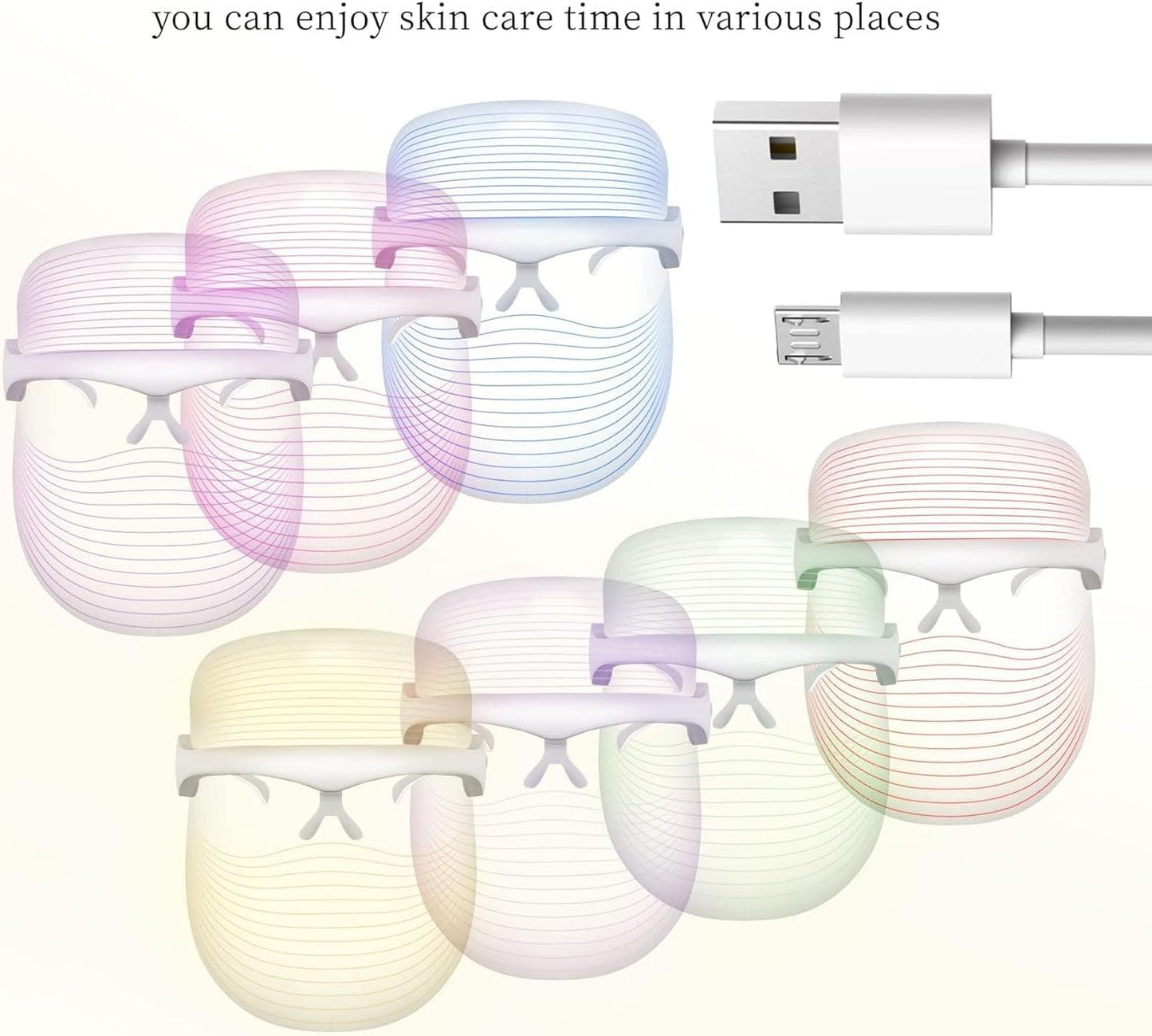 7 Color LED Face Mask