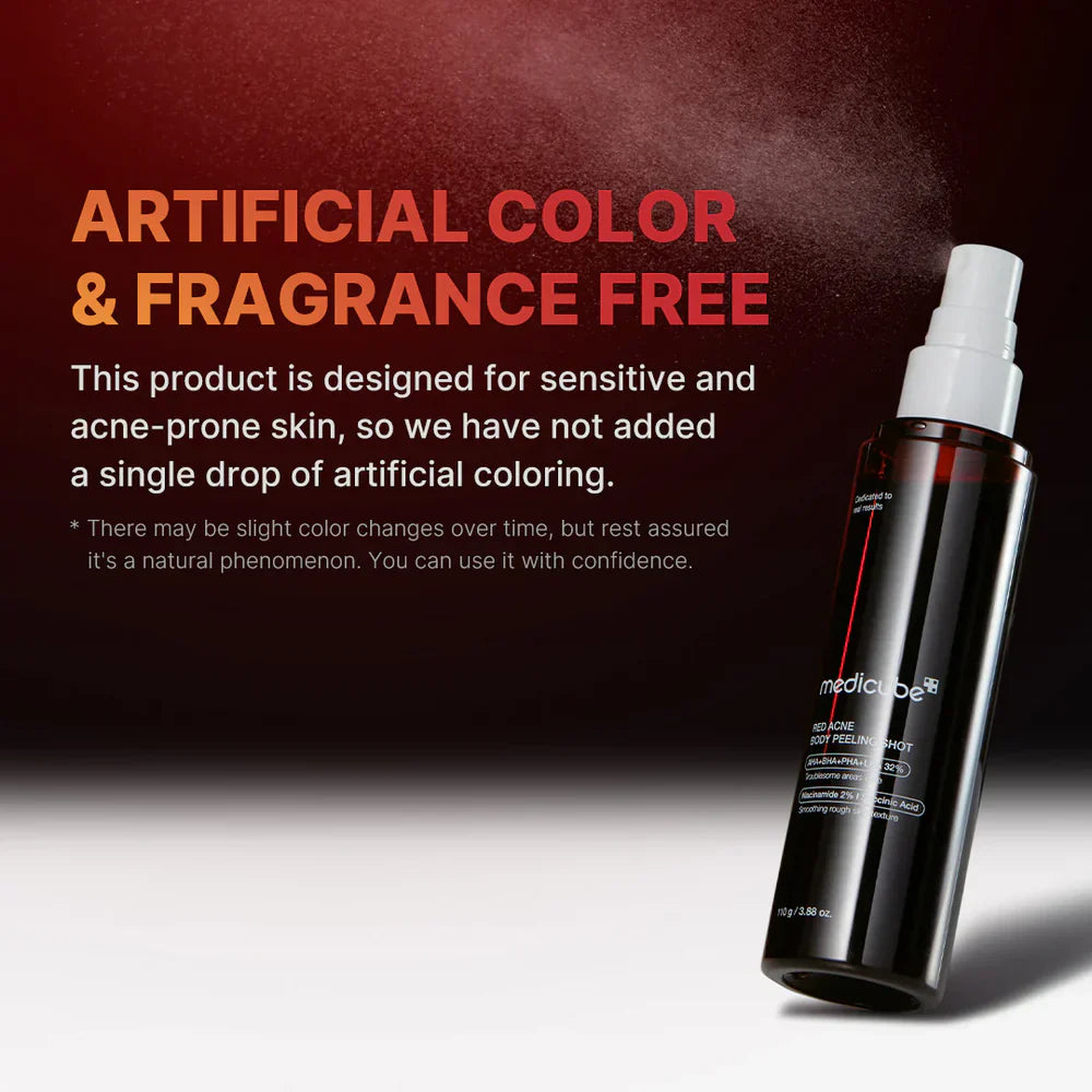 Medicube Red Body Peeling Shot, AHA + BHA Exfoliating Body Spray