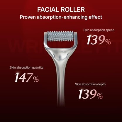 Wrinkle-fit Neck Mask 1 Box (Pack of 7) + Boosting Roller