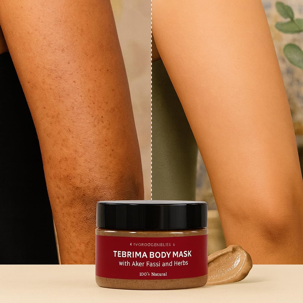 Moroccan Tebrima Body Mask – 100% Natural Herbal Skin Brightening & Detoxifying Treatment
