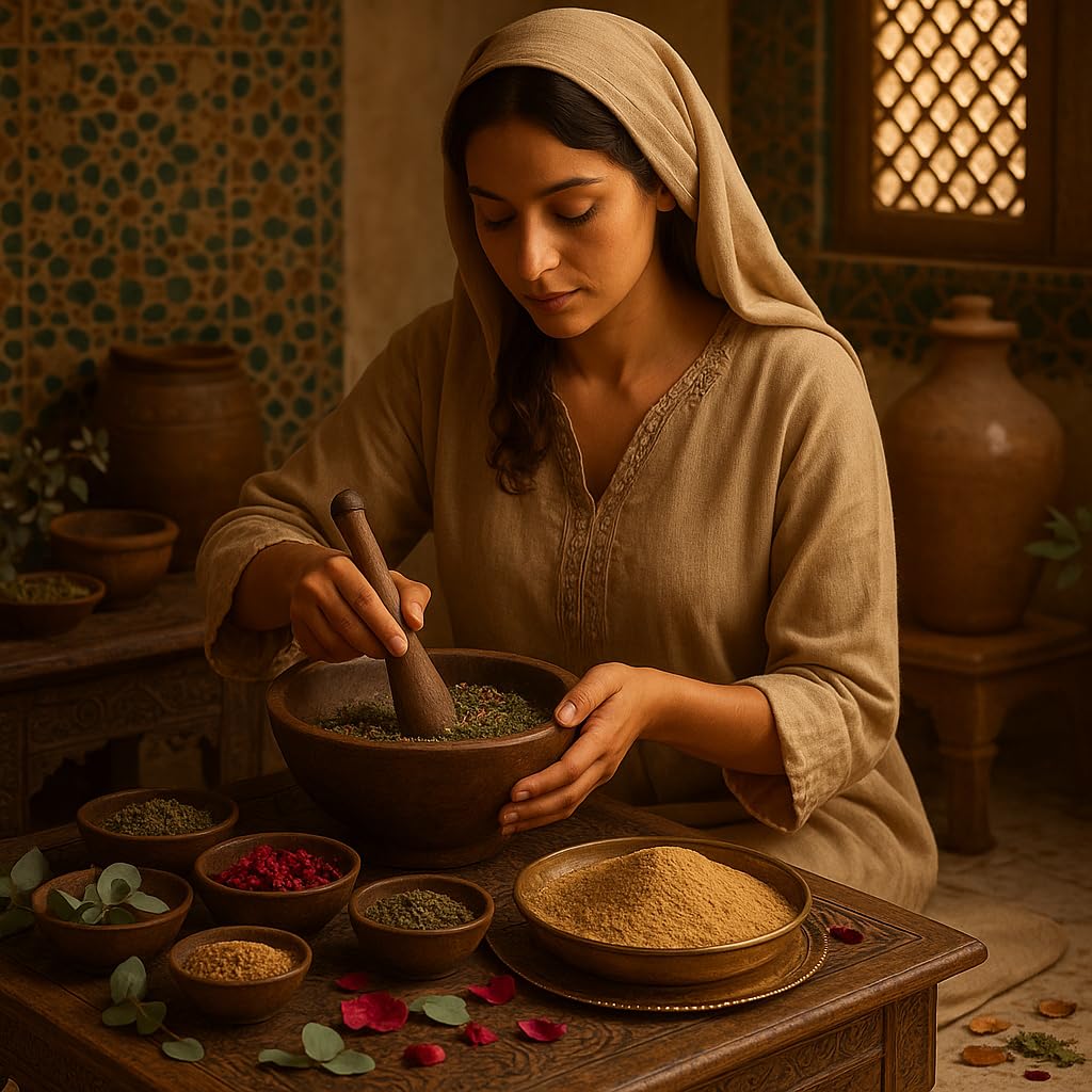 Moroccan Tebrima Body Mask Powder – 100% Natural Skin Brightening & Tan Improvement