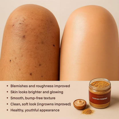 Moroccan Tebrima Body Mask Powder – 100% Natural Skin Brightening & Tan Improvement