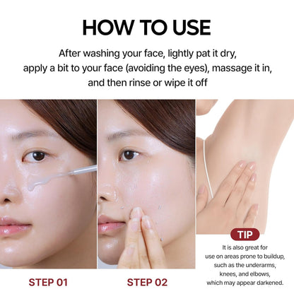 Dr. Melaxin Peel Shot Exfoliating White Rice Ampoule – Brightening & Gentle Peeling Serum